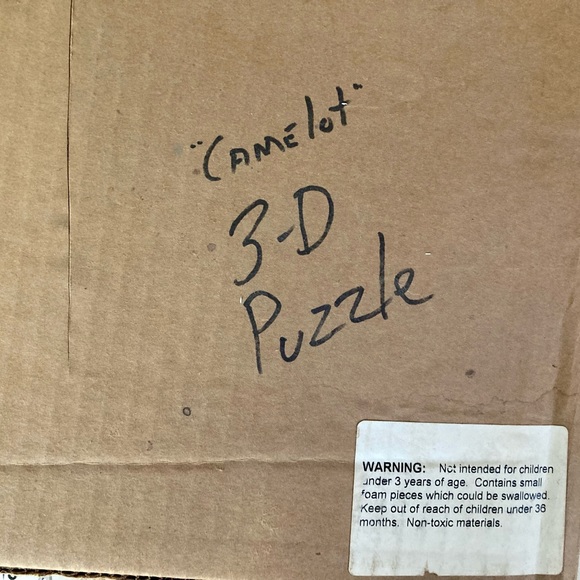 Camelot Castle Puzzle Plex 3-D Jigsaw Puzzle 500 pieces Sealed 1993 Old World - Picture 4 of 12